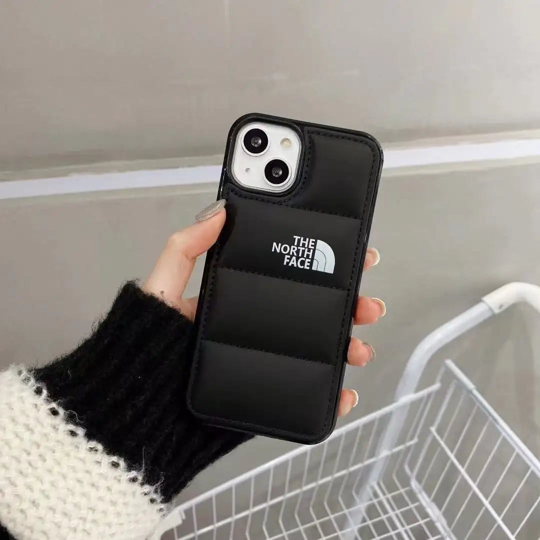 Carcasa para iPhone The North Face Negra acolchada