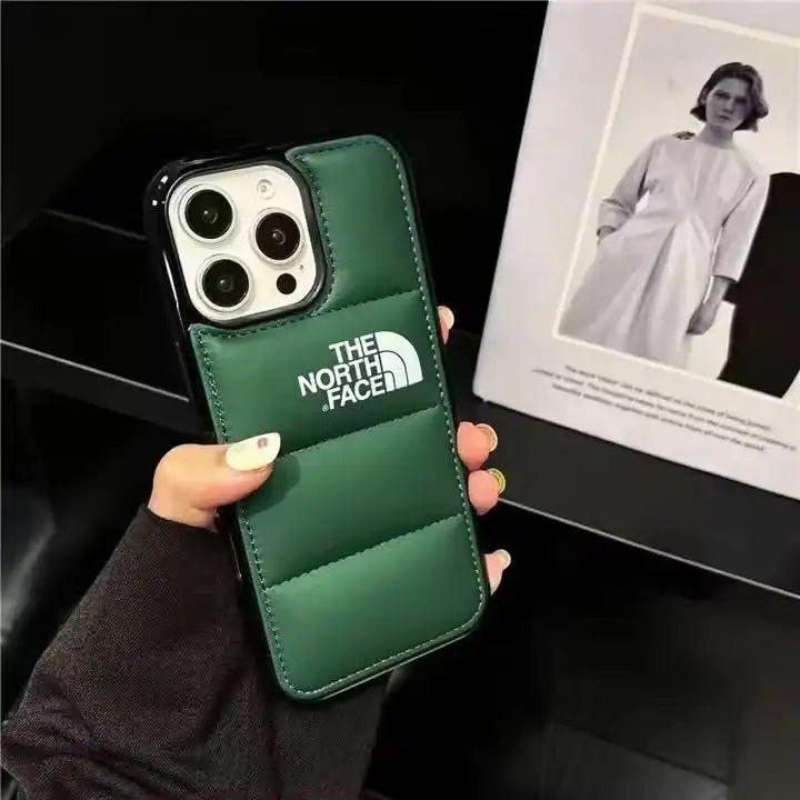 Carcasa para iPhone The North Face Verde acolchada