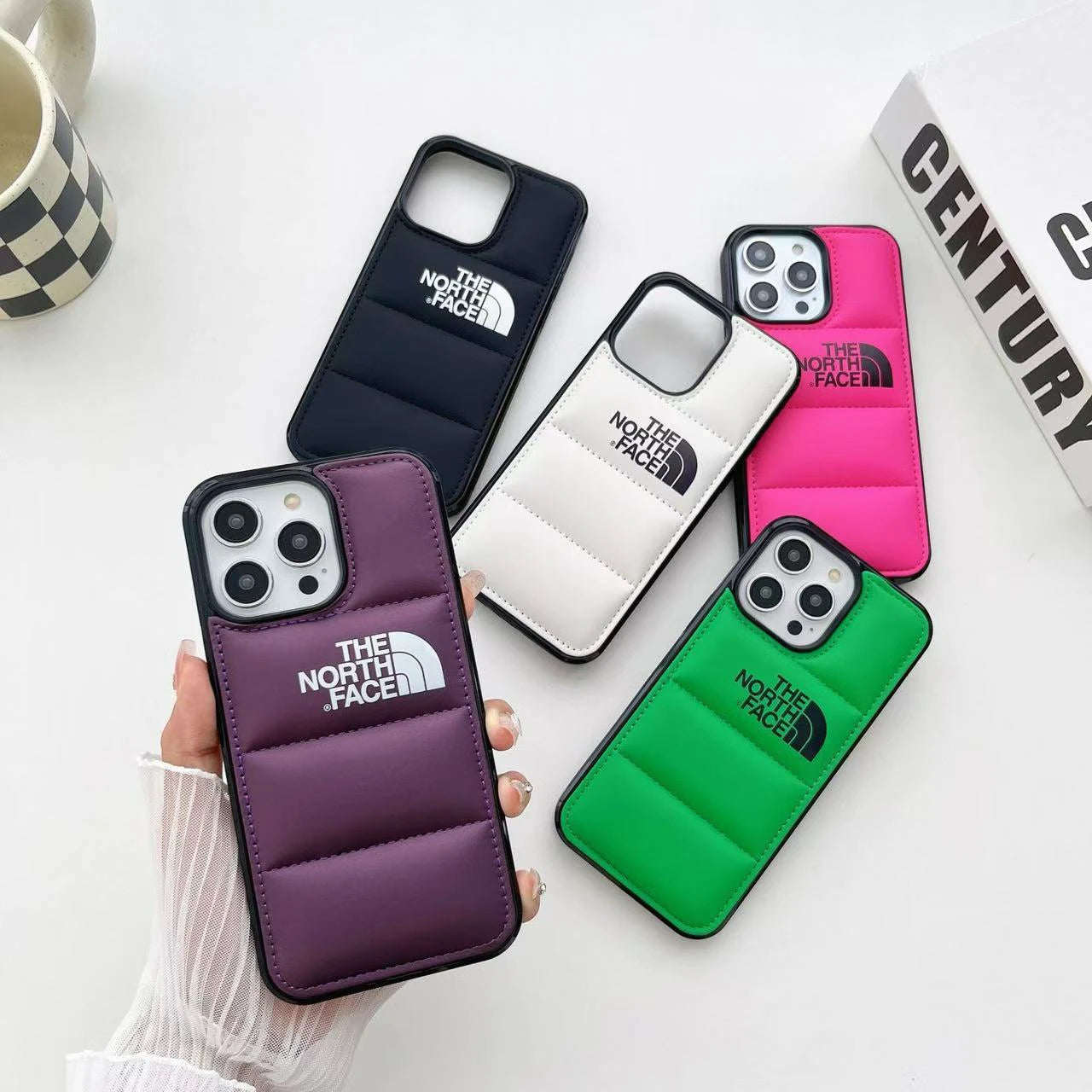 Carcasa para iPhone The North Face Rosa acolchada