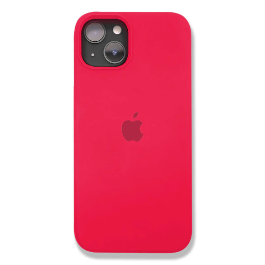 Fuchsia Apple Logo iPhone Case