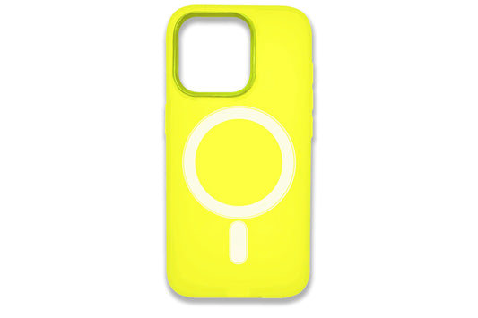 Yellow Magsafe iPhone Case Wireless Charging