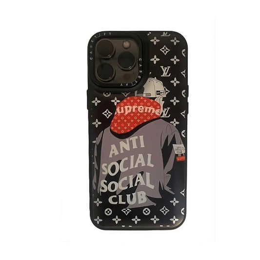 Supreme Anti Social Club iPhone Case in Black