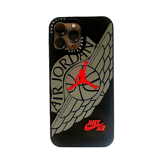 Jordan iPhone case in black and gray