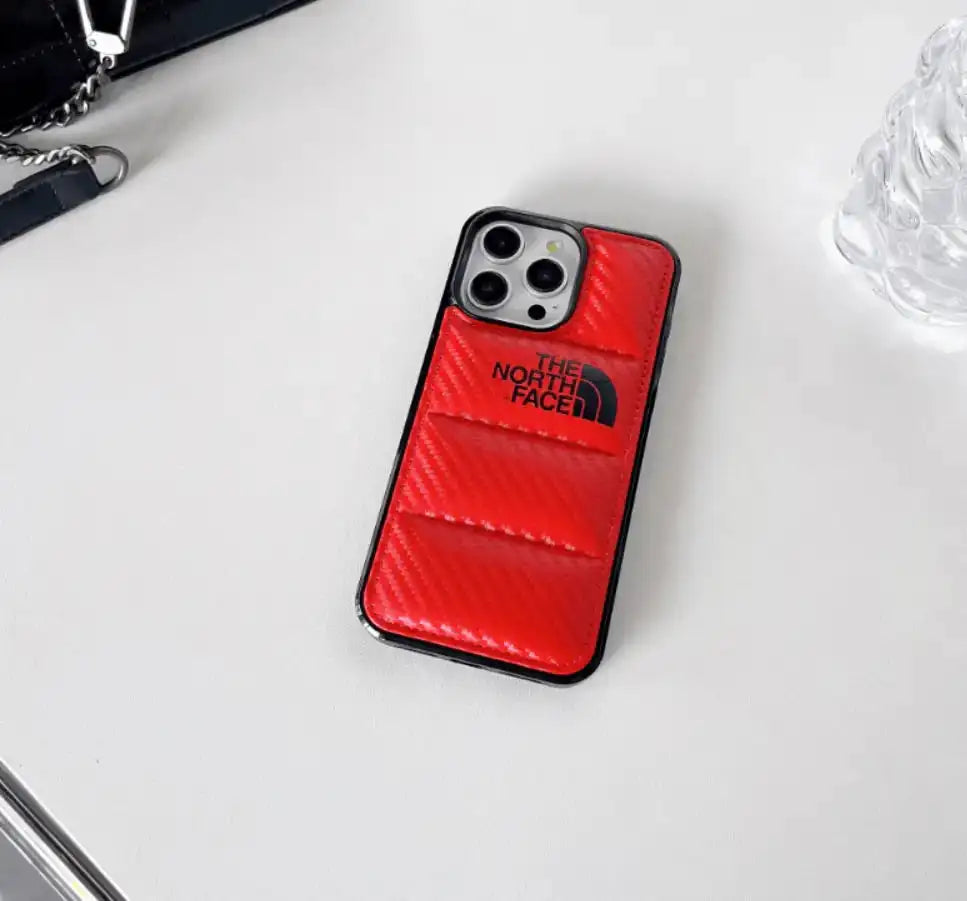 Carcasa para iPhone The North Face Rojo acolchada