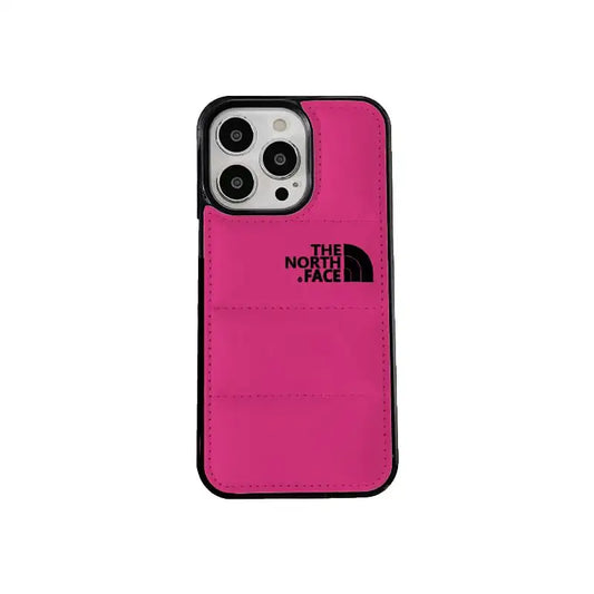 The North Face Pink Quilted iPhone Case